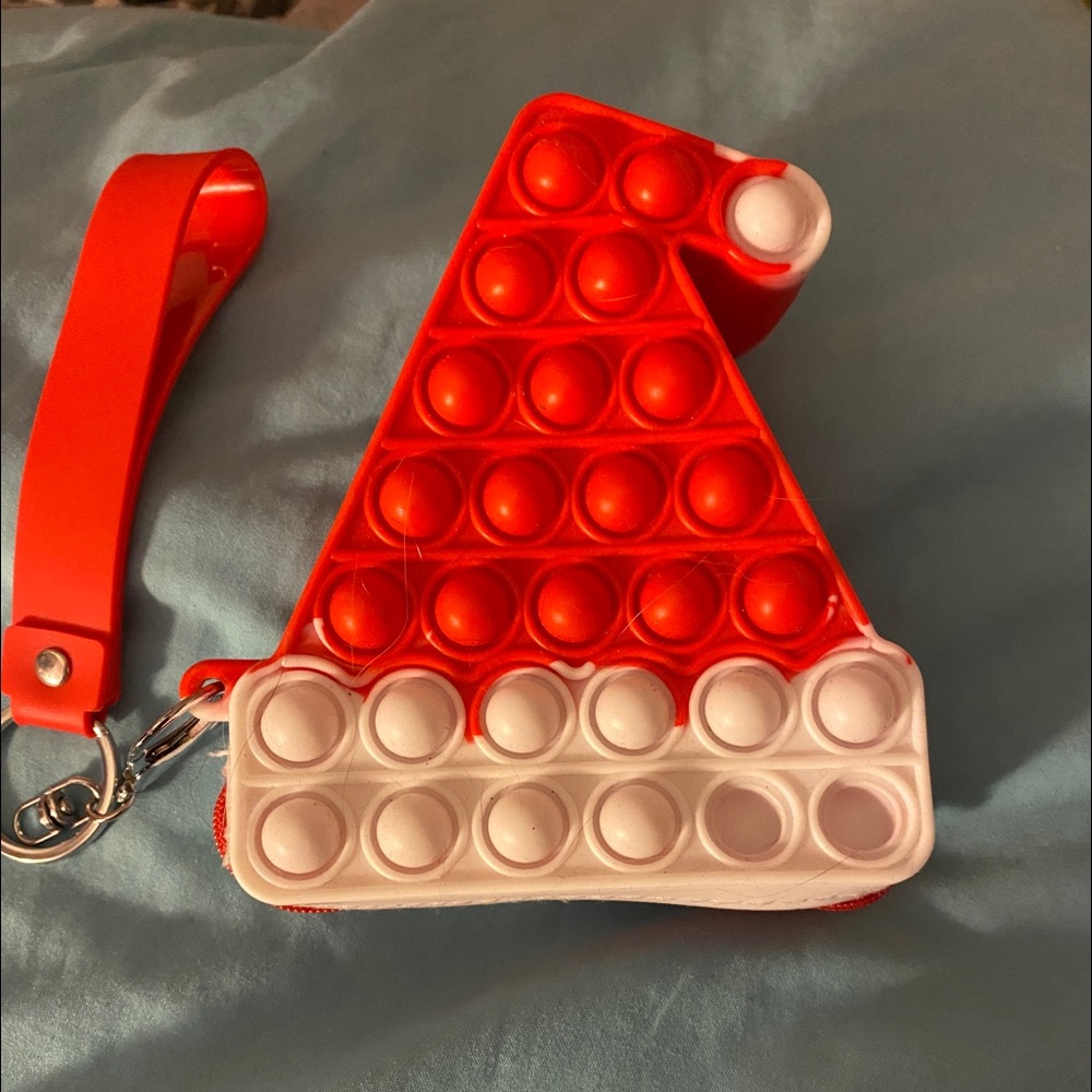 Santa hat popper purse
